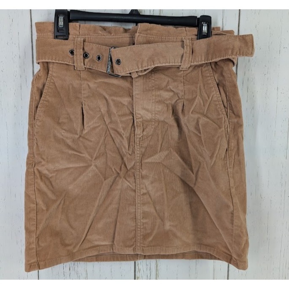 Express Size 4 High Rise Brown‎ Courduroy Womens Summer Skirt